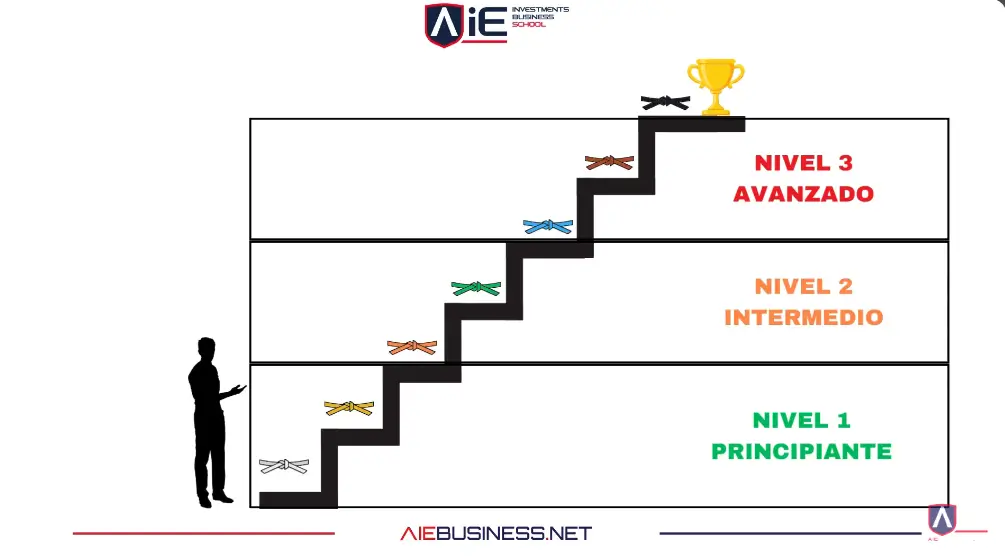 Los niveles 1,2 y 3 del curso de Trader de Jaime Juez.
