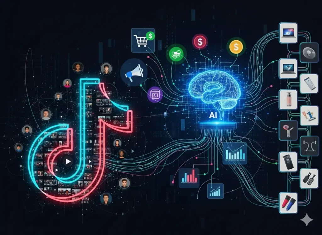 Imagen logo Tik Tok para afiliados de productos Imagen representativa de Tik Tok para afiliados a productos digitales