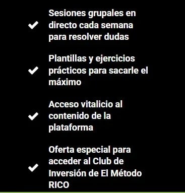 CONTENIDO DEL  PROGRAMA METODO RICO. PARTE 2