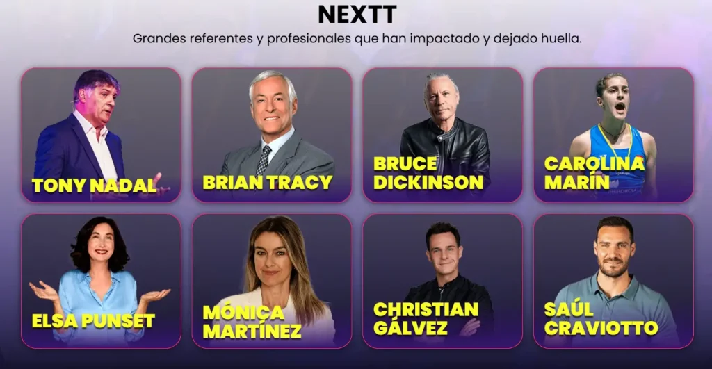 Imagen de grandes referentes y profesionales que han impactado y dejado huella en eventos anteriores al NEFTT 2026 de IFEMA Madrid.