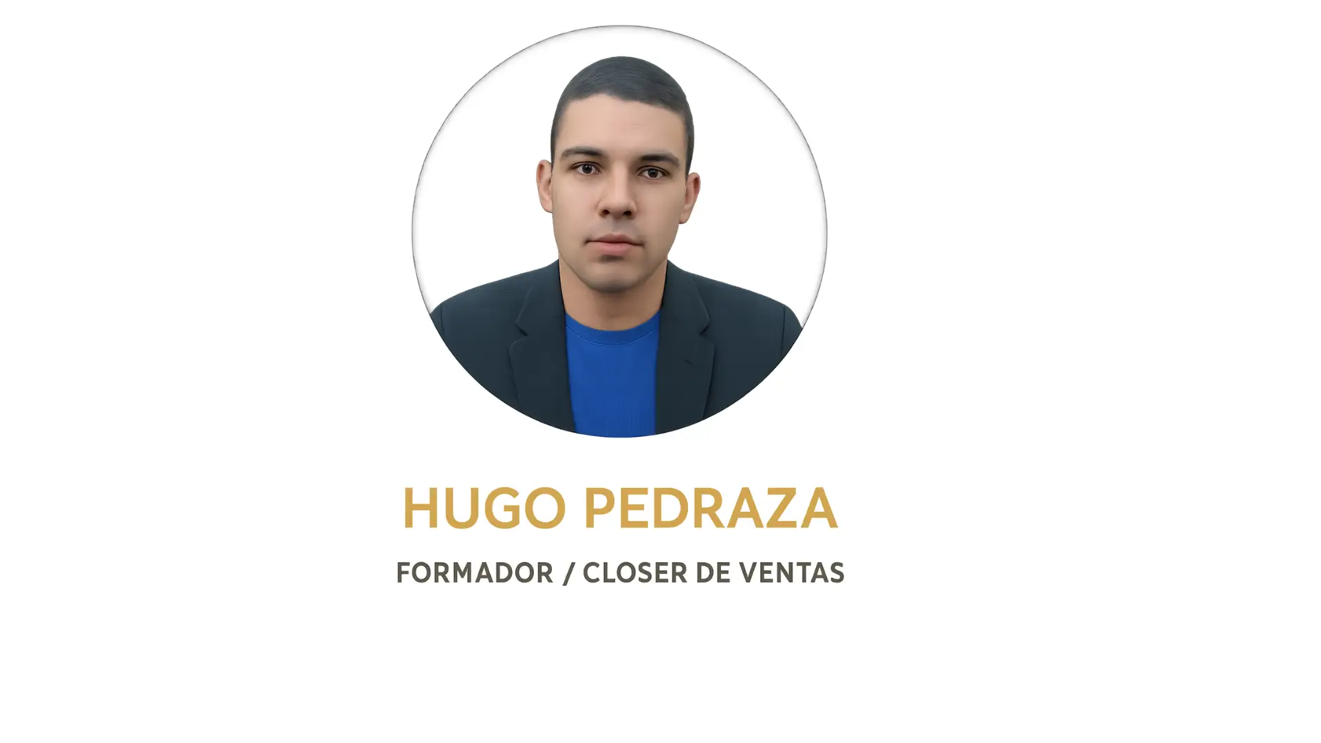Retrato de Hugo Pedraza, formador y closer de ventas en Nomadic Closer Academy