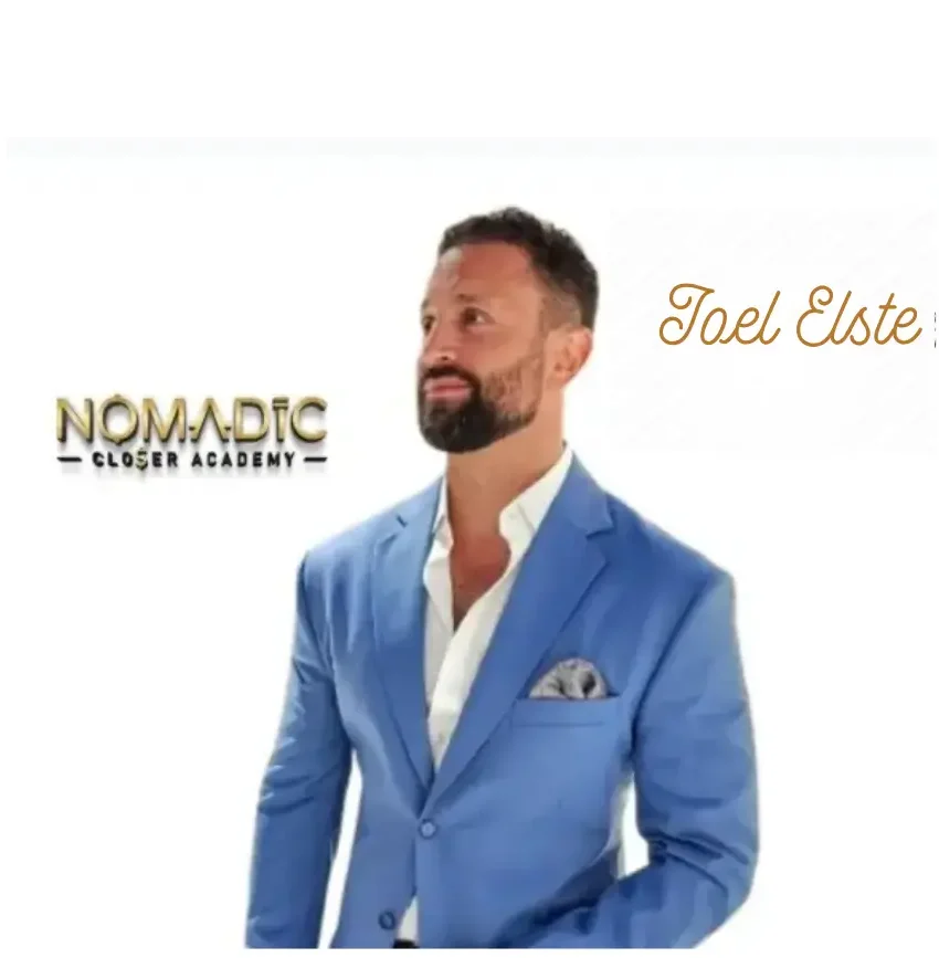 Retrato de Joel Elster, cofundador de Nomadic Closer Academy