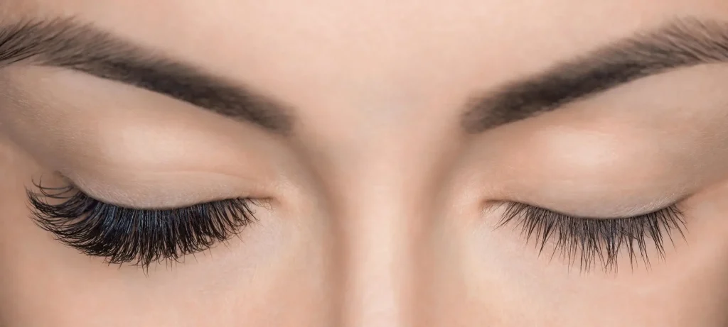 resultado de extensiones de pestañas que resaltan la mirada