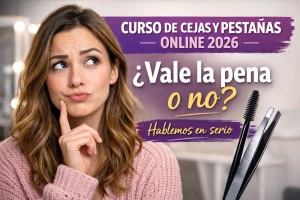 ¿Vale la pena hacer un curso de cejas y pestañas online en 2026? Te lo digo como amiga