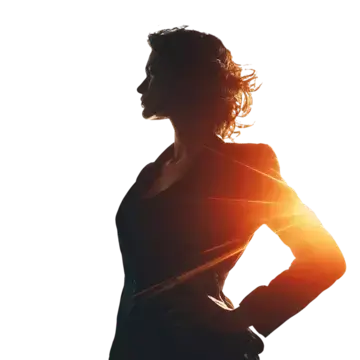 Empezar algo nuevo también es una decisión personal Mujer en perfil mirando hacia la luz simbolizando nuevas oportunidades en el sector belleza